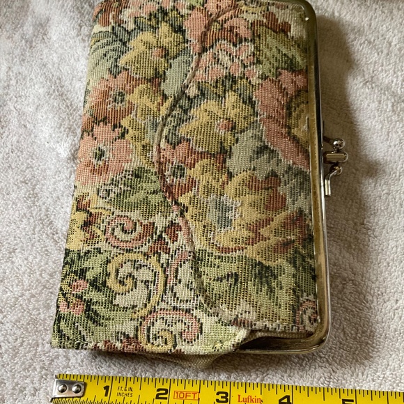 VINTAGE WALLET  BAG  CARPET MATERIAL - Picture 16 of 16